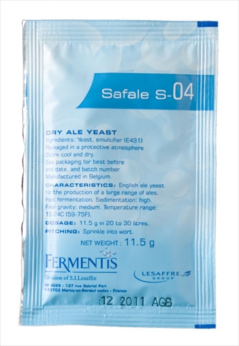 Safale S-04 Dry Ale Yeast 11.5g