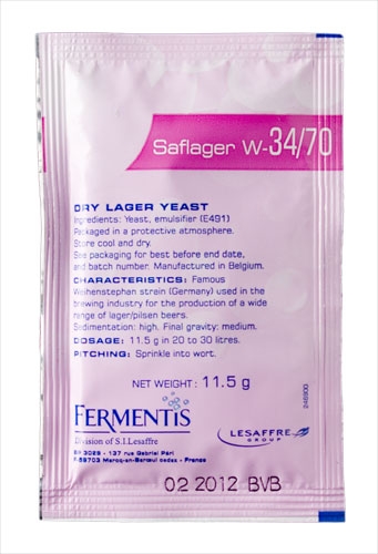 Saflager W-34/70 Dry Lager Yeast 11.5g