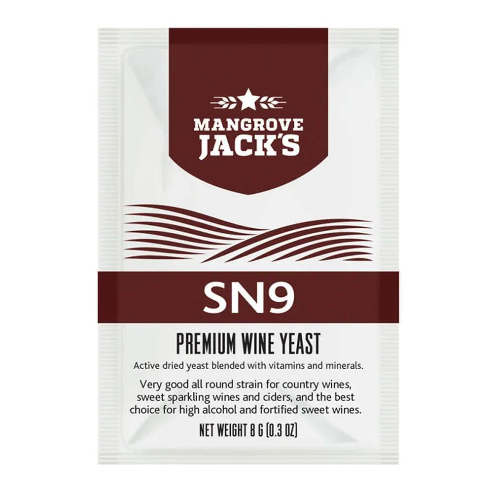 Mangrove Jack's Wine Yeast - SN9 All-Purpose 8g